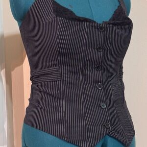 Frederick's of Hollywood Black Sleeveless Bustier